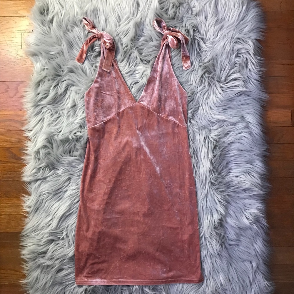 Pink Velvet Dress